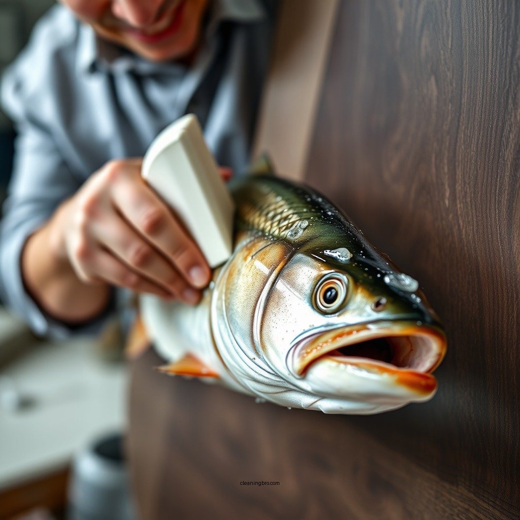Step-by-Step Cleaning Process - how to clean a mounted fish