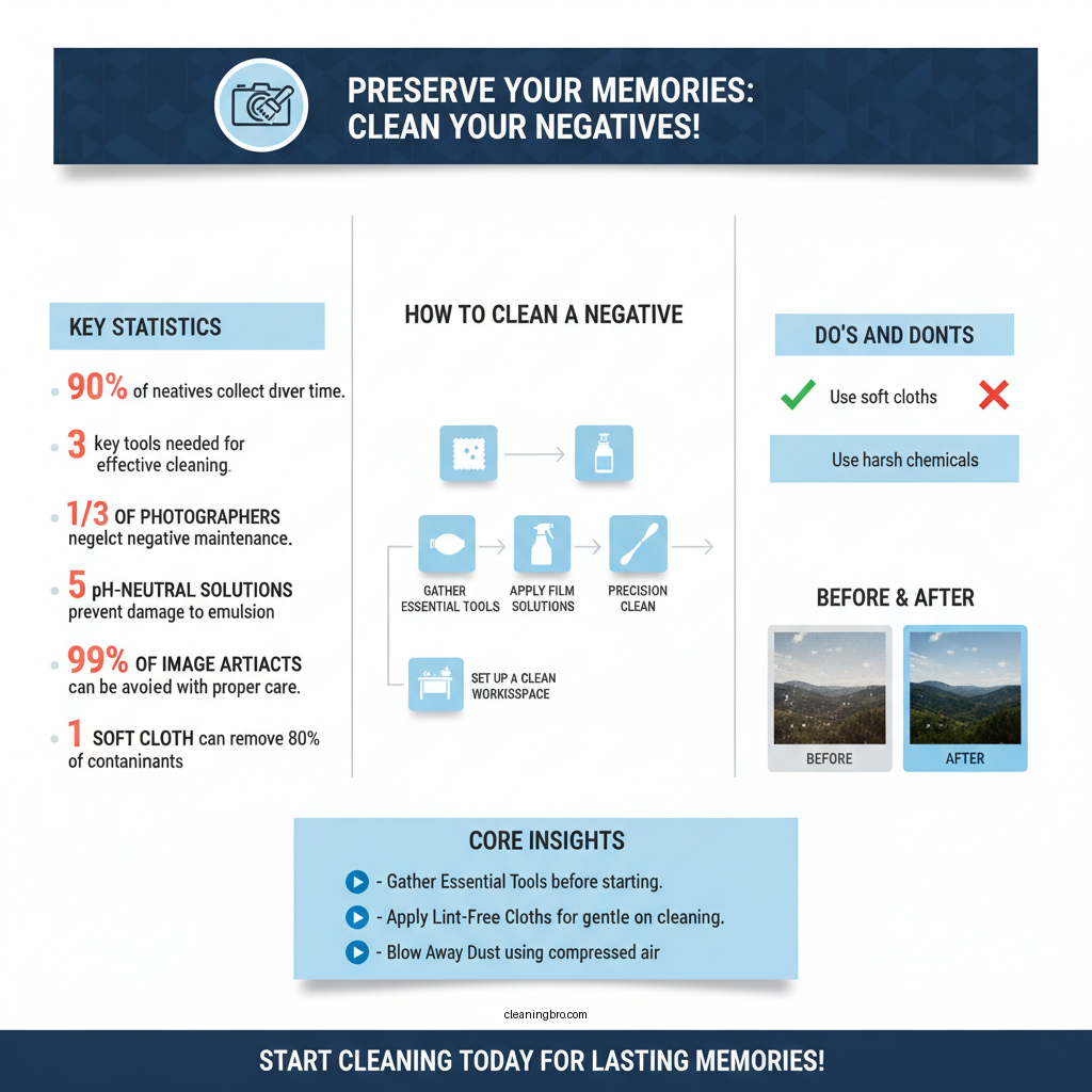 how to clean a negative - Data Infographic and Statistics