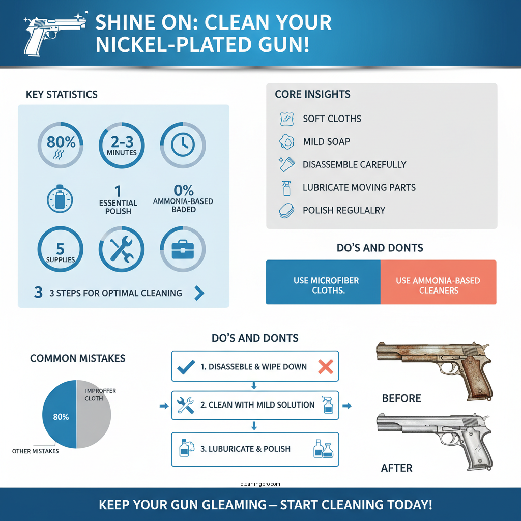 how to clean a nickel plated gun - Data Infographic and Statistics