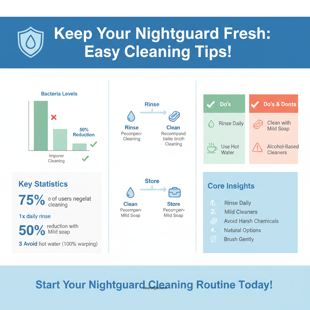 how to clean a nightguard - Data Infographic and Statistics