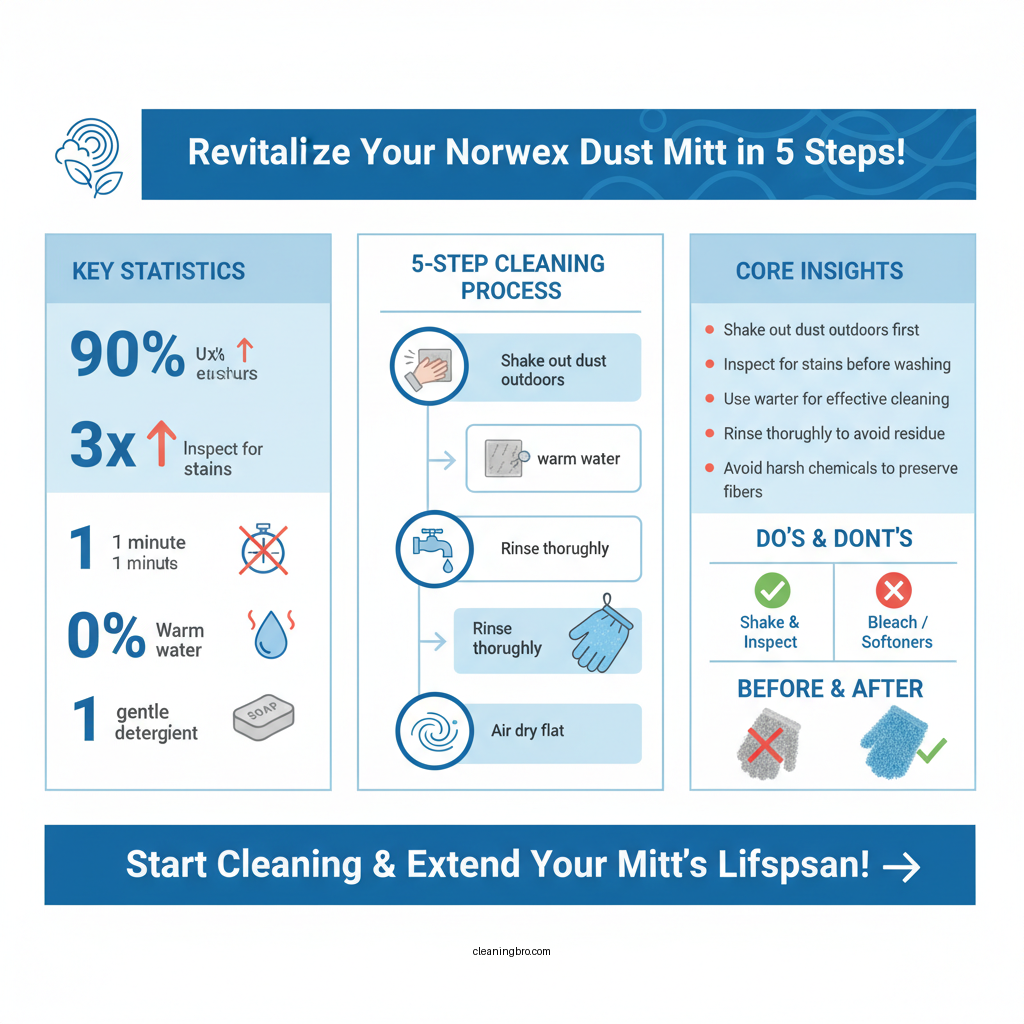 how to clean a norwex dust mitt - Data Infographic and Statistics