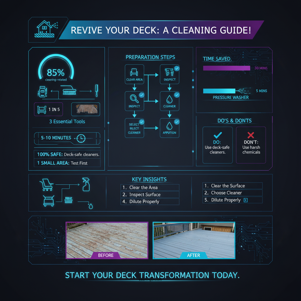 how to clean a painted deck - Data Infographic and Statistics