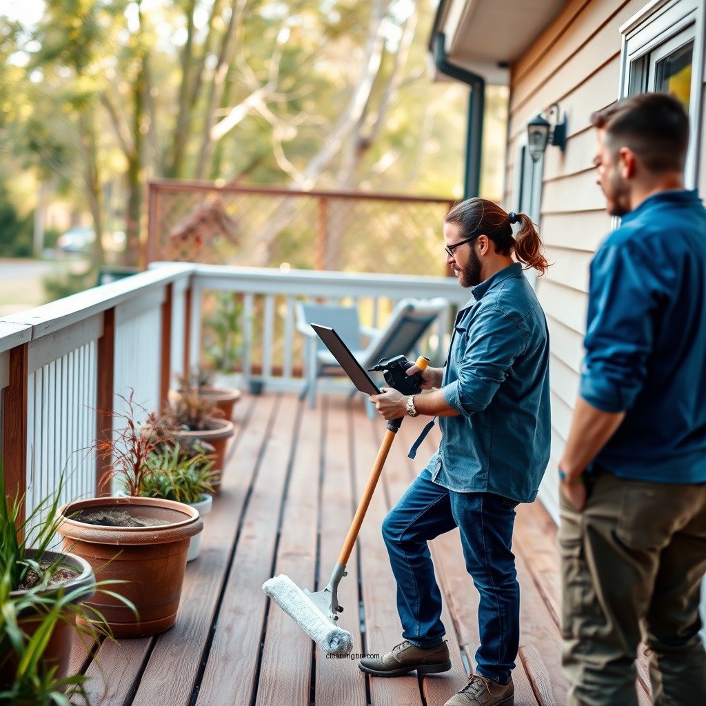 Prepare the Deck for Cleaning - how to clean a painted deck
