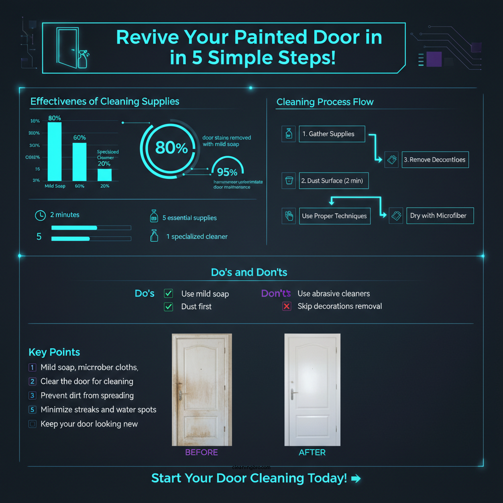how to clean a painted door - Data Infographic and Statistics