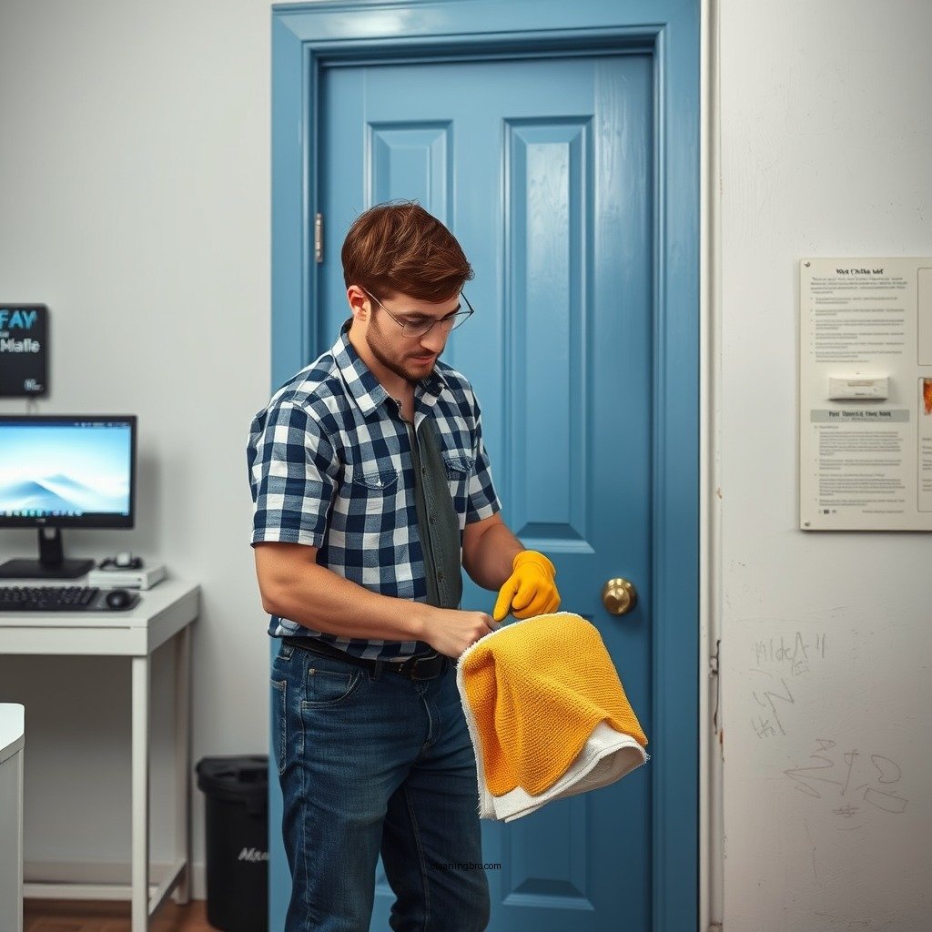 Prepare the Door for Cleaning - how to clean a painted door
