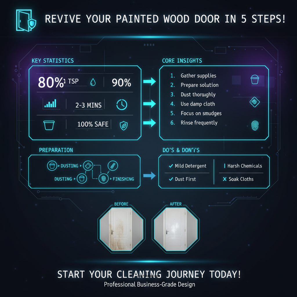 how to clean a painted wood door - Data Infographic and Statistics