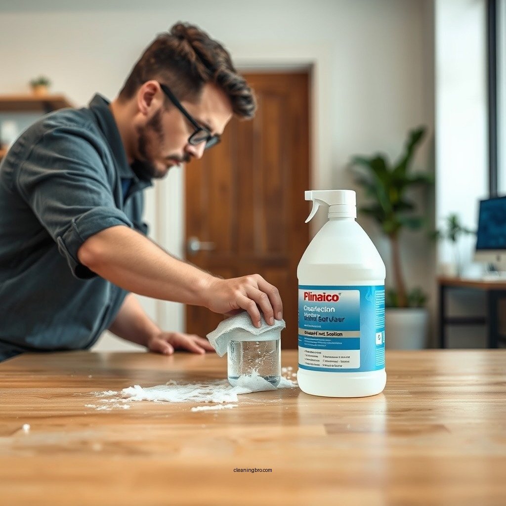 Prepare the Cleaning Solution - how to clean a painted wood door