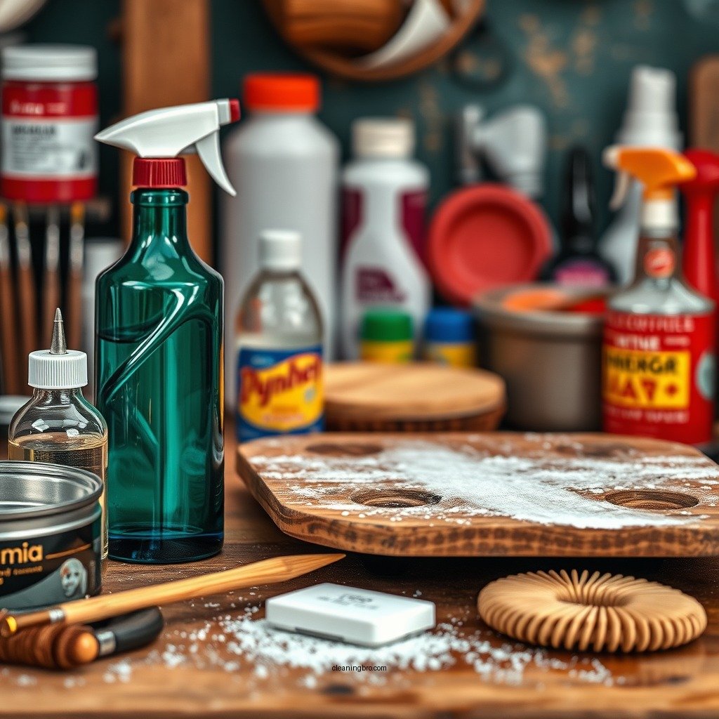 Essential Cleaning Supplies - how to clean a palette