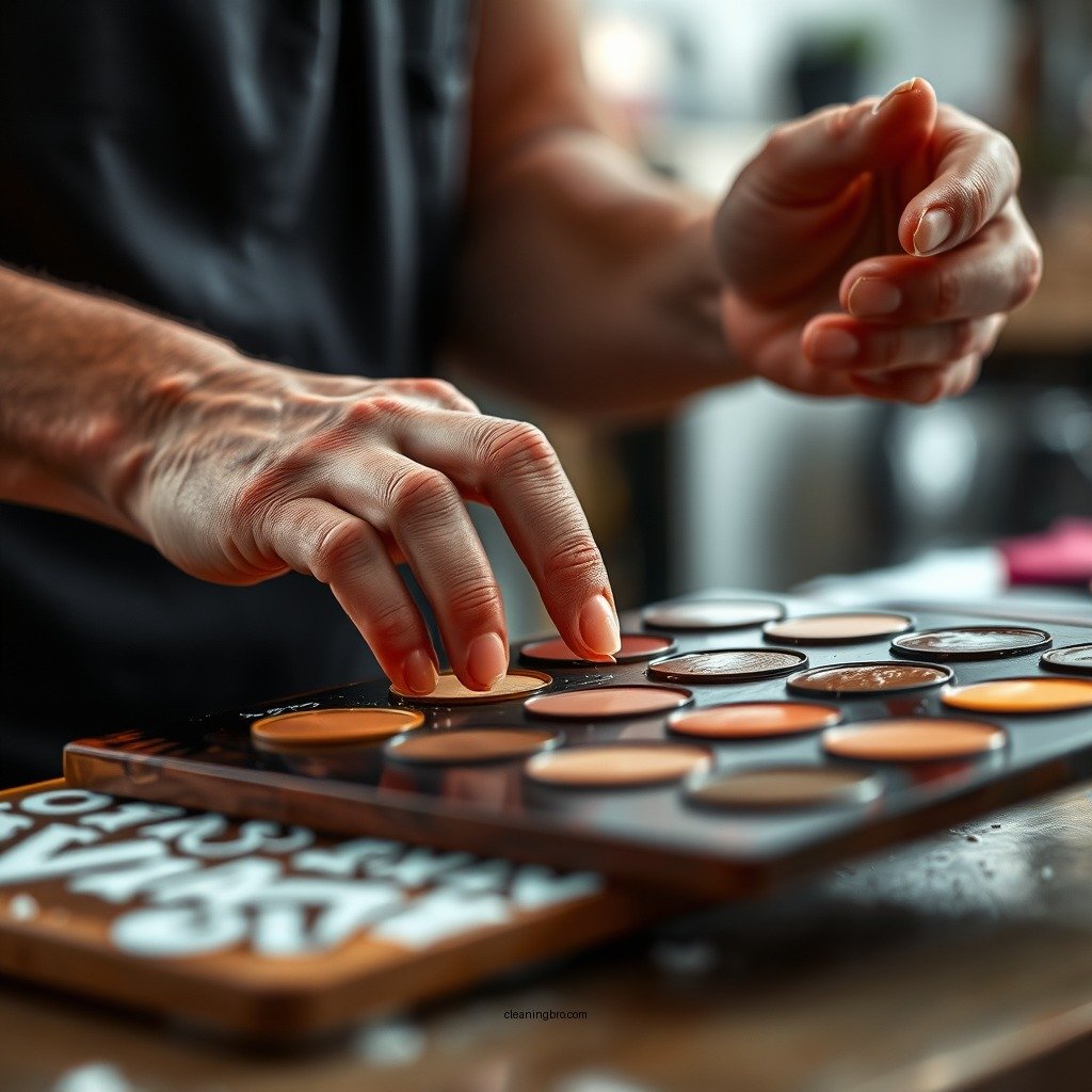 Step-by-Step Cleaning Process - how to clean a palette