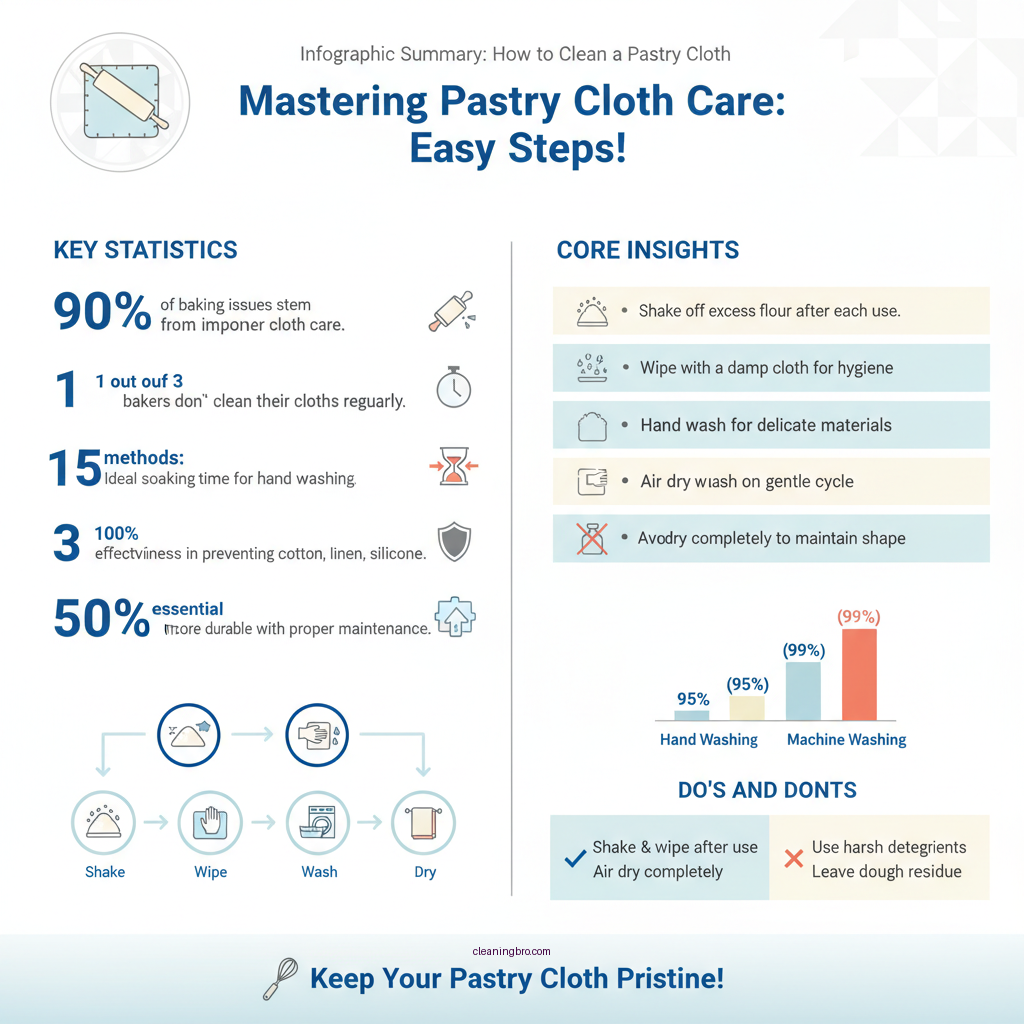 how to clean a pastry cloth - Data Infographic and Statistics