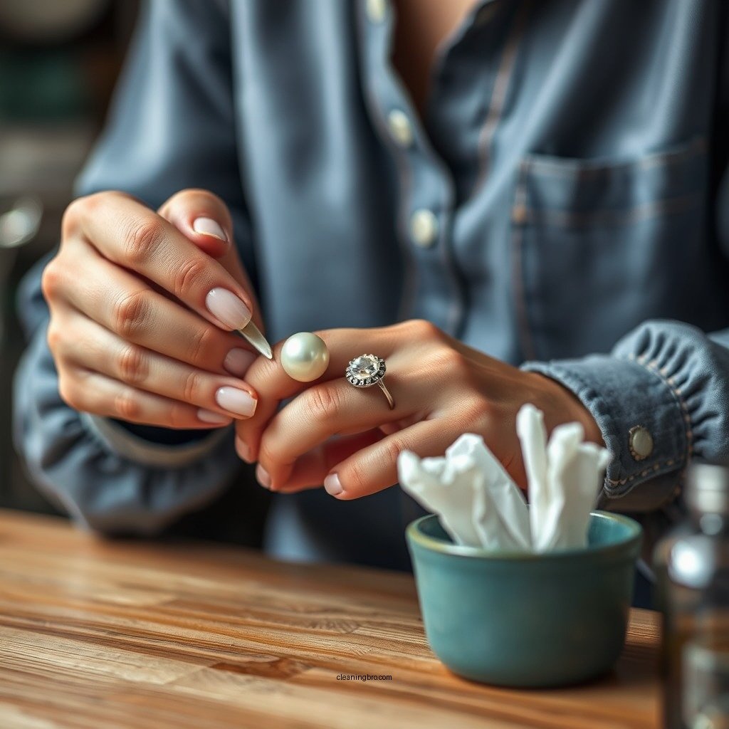 Basic Cleaning Steps - how to clean a pearl ring