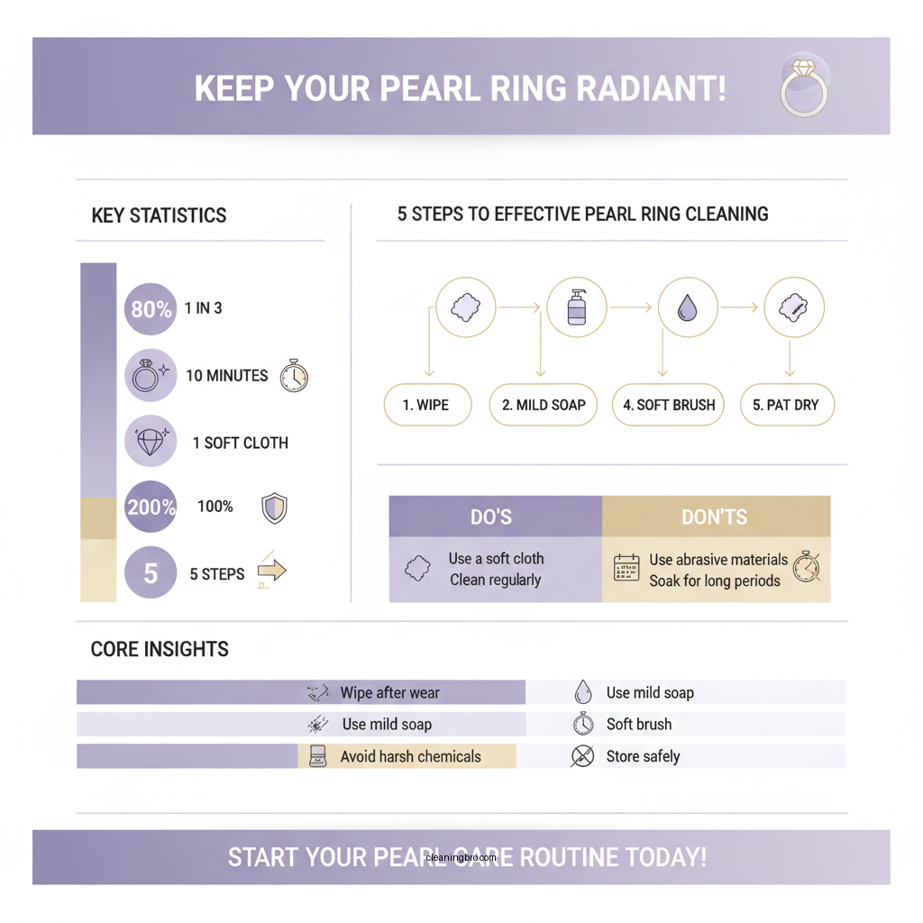 how to clean a pearl ring - Data Infographic and Statistics