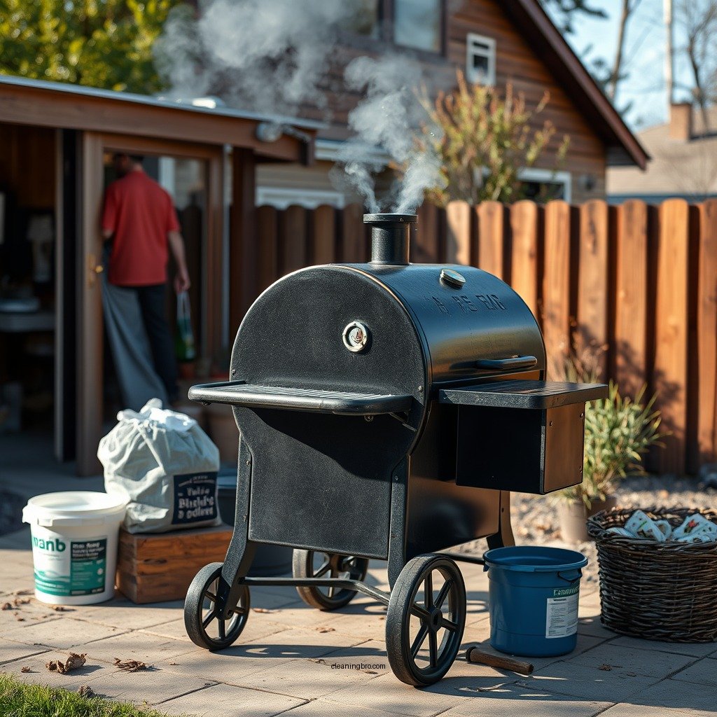 Gather Your Cleaning Supplies - how to clean a pellet smoker