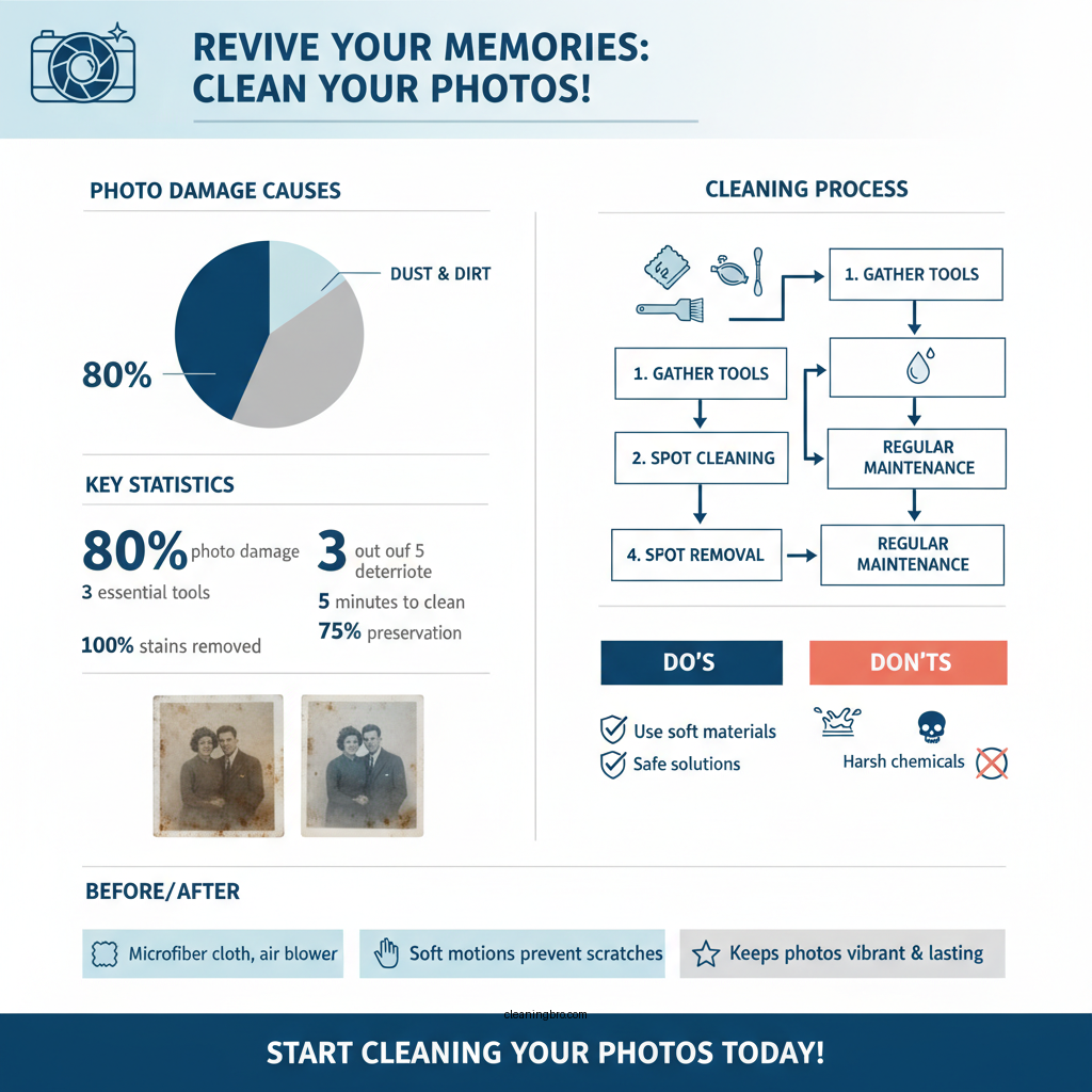 how to clean a photograph - Data Infographic and Statistics