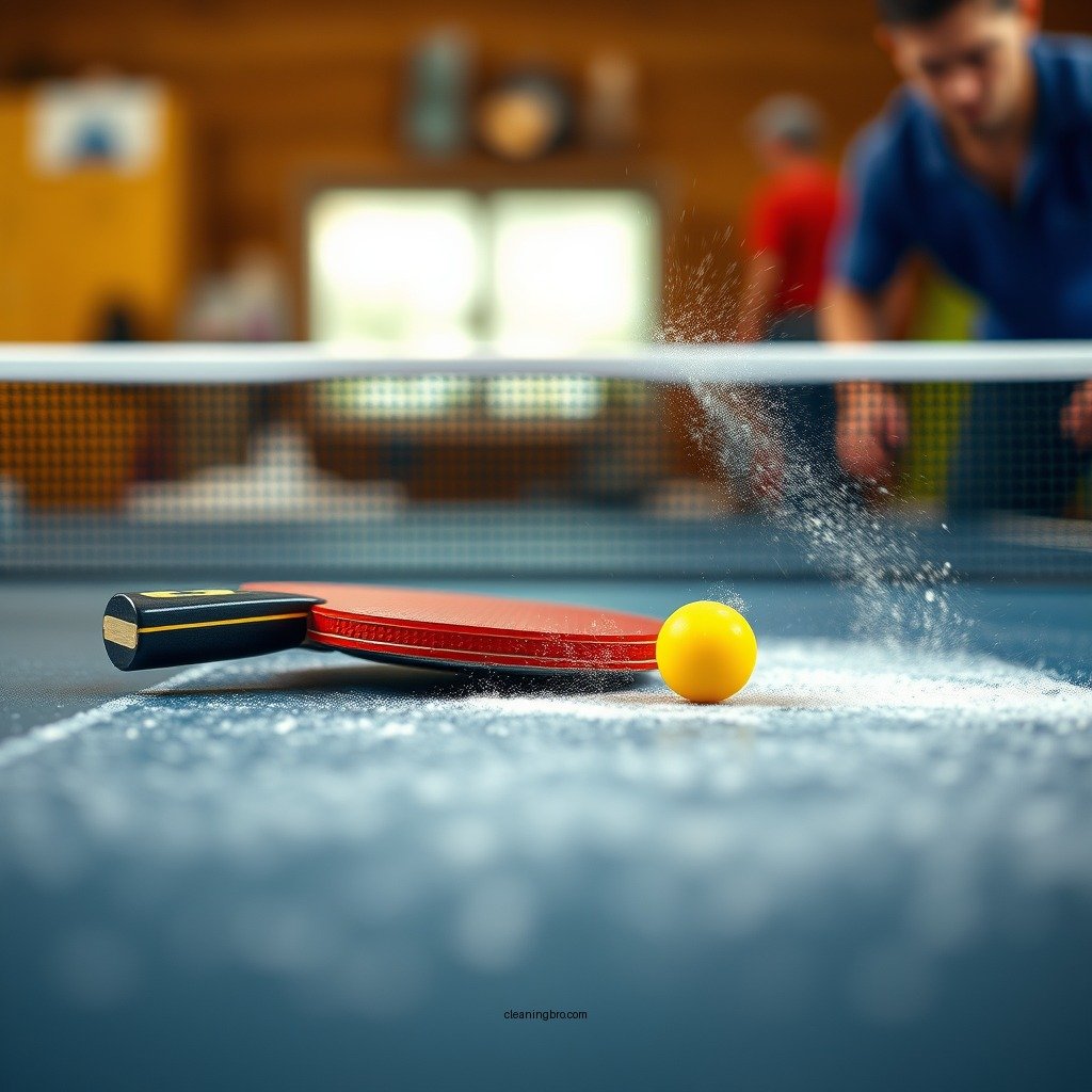 Remove Dust and Debris - how to clean a ping pong table