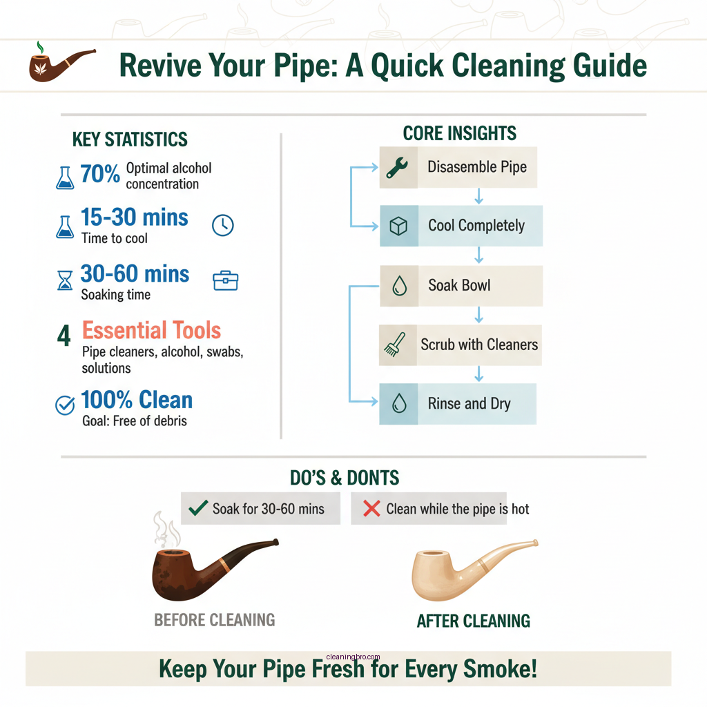 how to clean a pipe after smoking - Data Infographic and Statistics