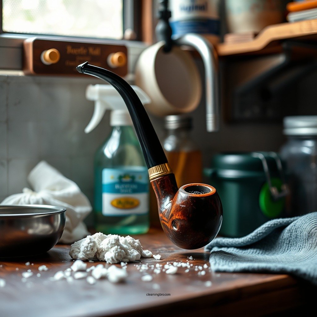 Gather Your Cleaning Supplies - how to clean a pipe bowl