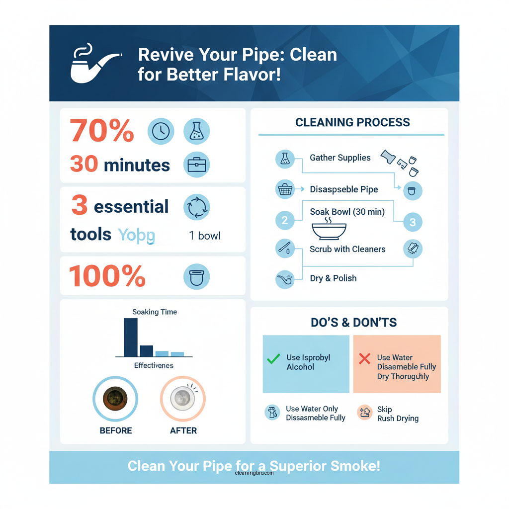 how to clean a pipe bowl - Data Infographic and Statistics