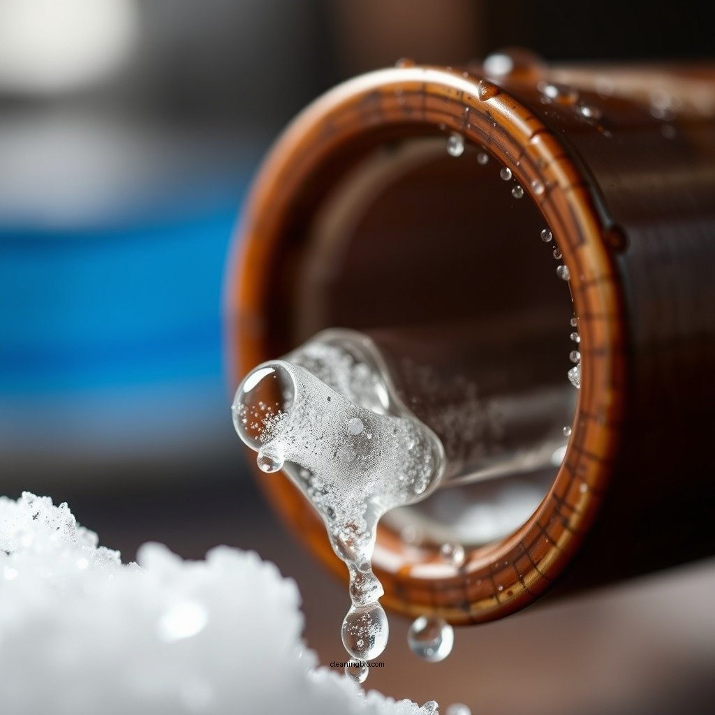 Salt and Water Solution - how to clean a pipe of resin without alcohol