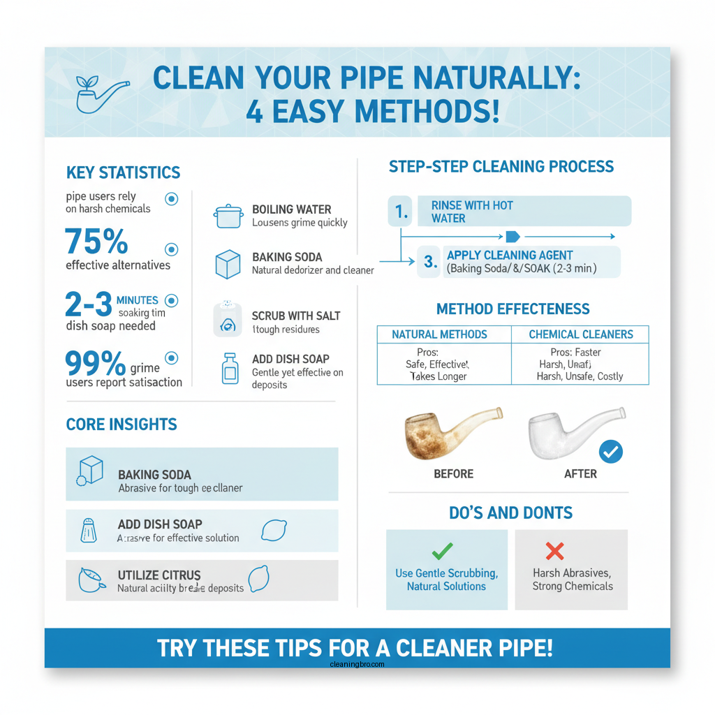 how to clean a pipe without alcohol or vinegar - Data Infographic and Statistics