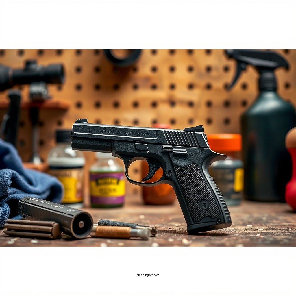 Gather Necessary Cleaning Supplies - how to clean a pistol for the first time