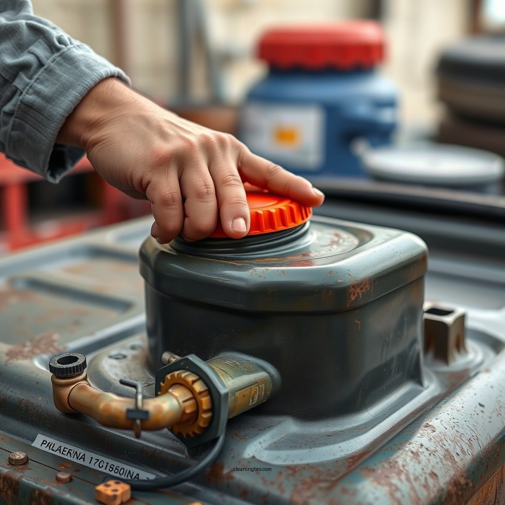 Drain the Fuel - how to clean a plastic fuel tank