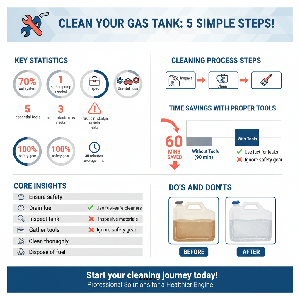 how to clean a plastic gas tank out - Data Infographic and Statistics
