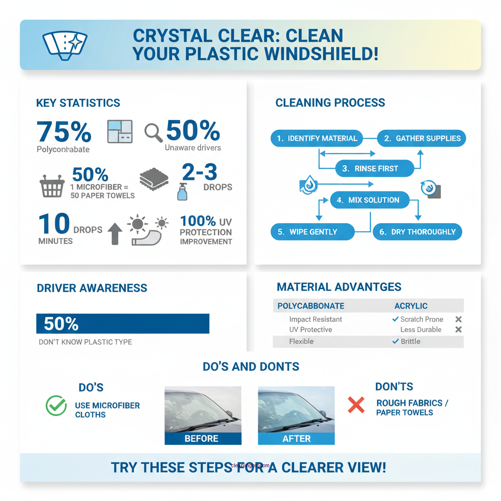 how to clean a plastic windshield - Data Infographic and Statistics