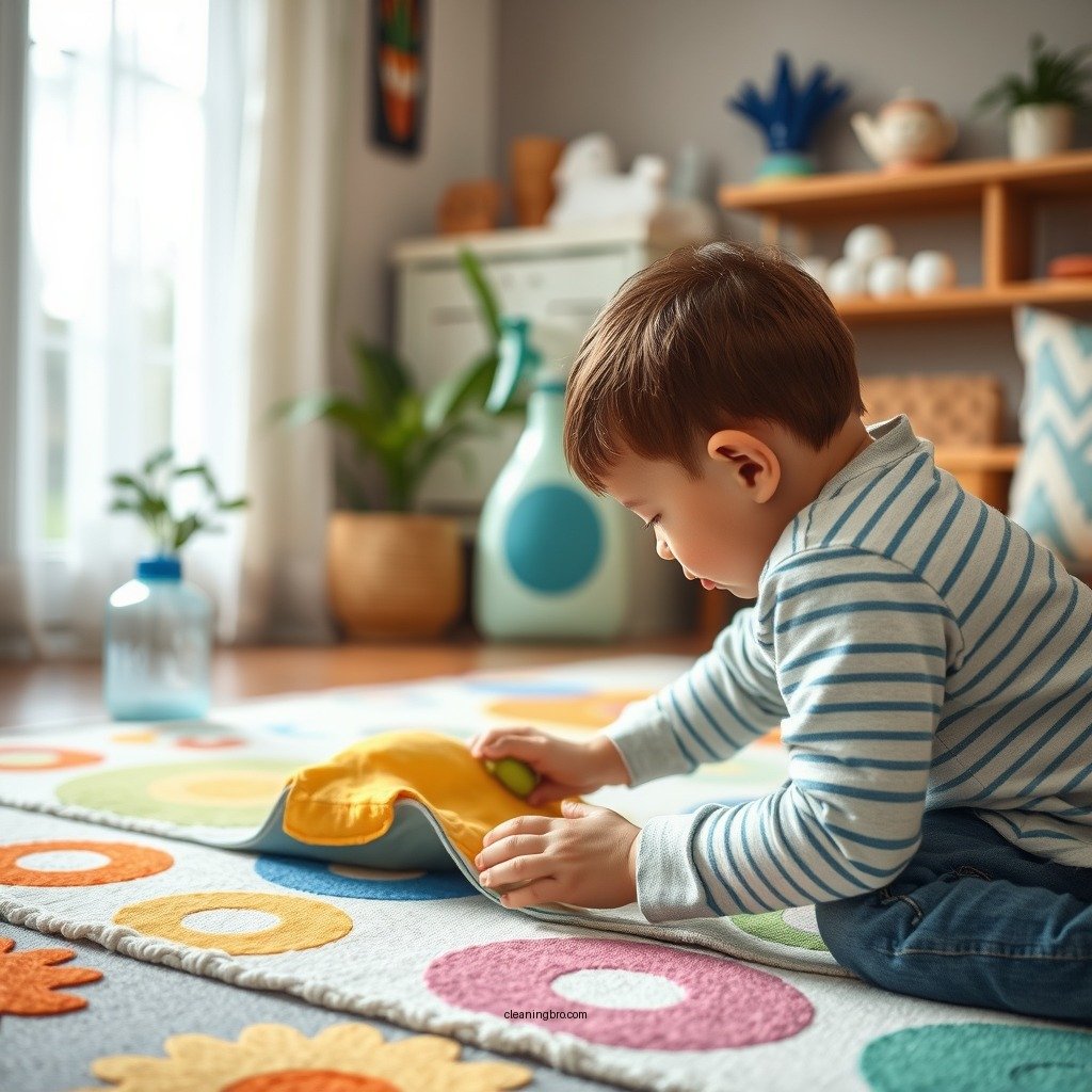 Choosing the Right Cleaning Supplies - how to clean a playmat