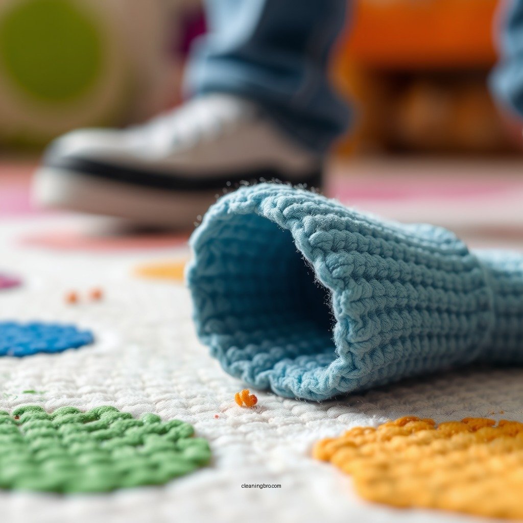 Spot Cleaning Stains - how to clean a playmat