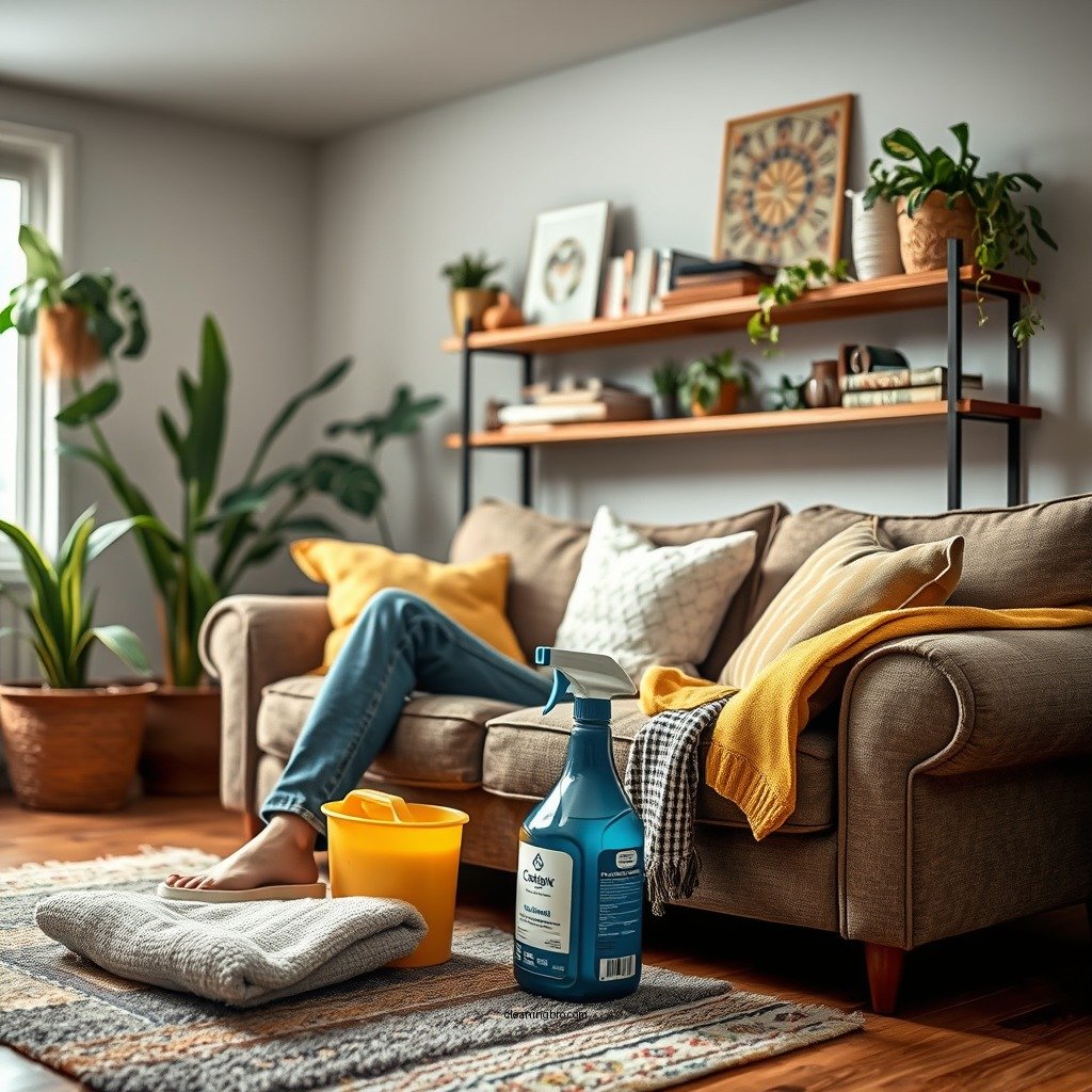 Gathering Your Cleaning Supplies - how to clean a polyester fiber couch