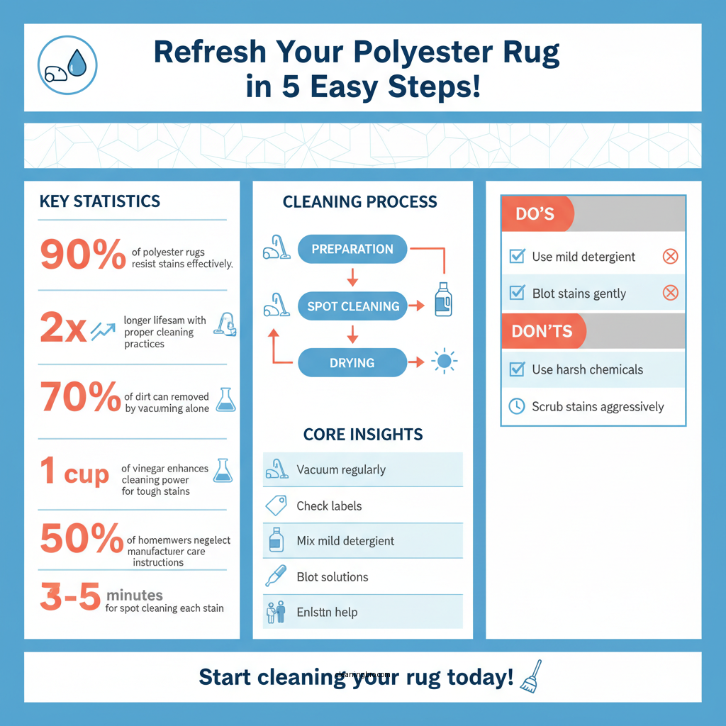 how to clean a polyester rug - Data Infographic and Statistics
