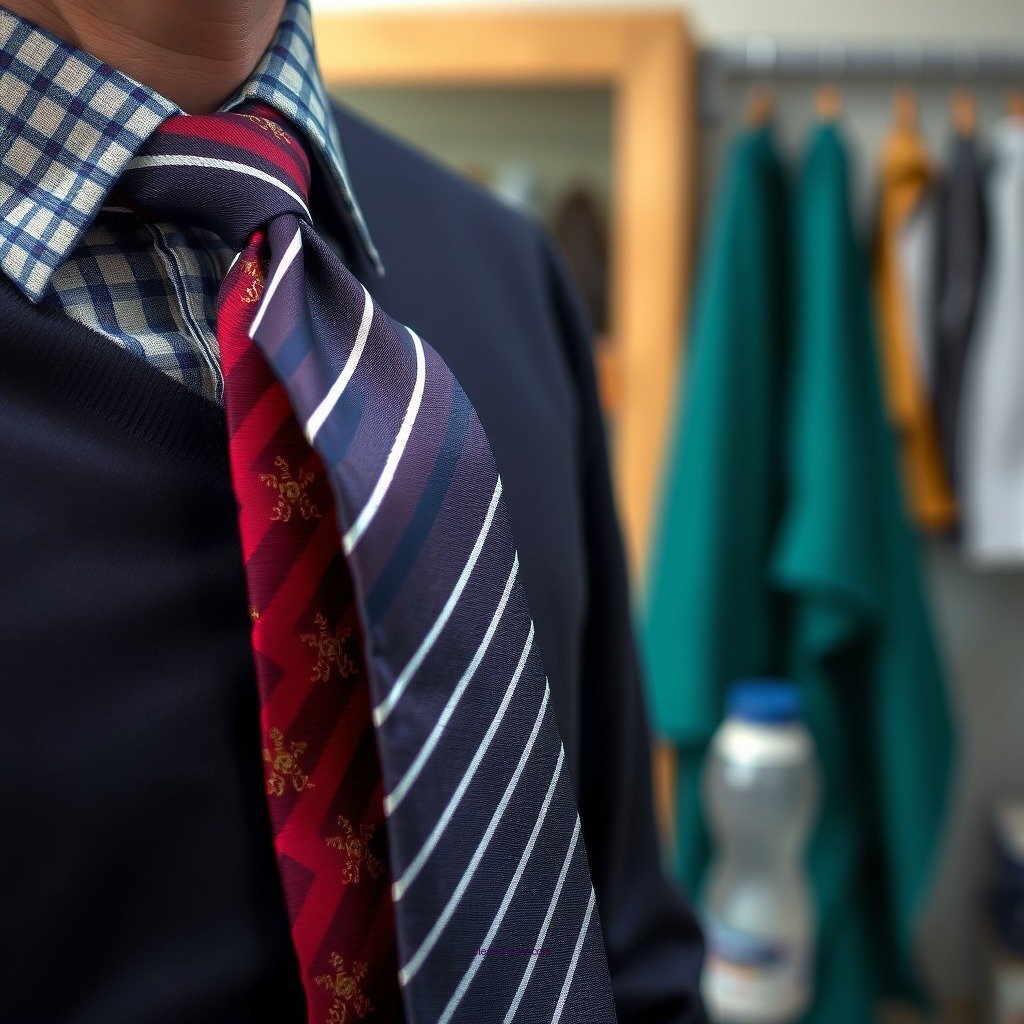 Preparing for Cleaning - how to clean a polyester tie