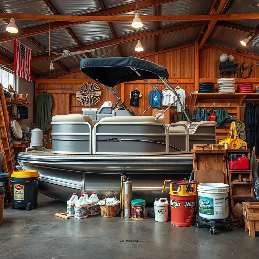 Gather Your Cleaning Supplies - how to clean a pontoon boat