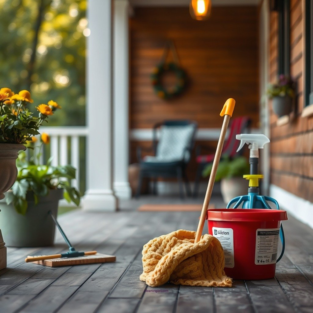Gathering the Right Cleaning Supplies - how to clean a porch floor