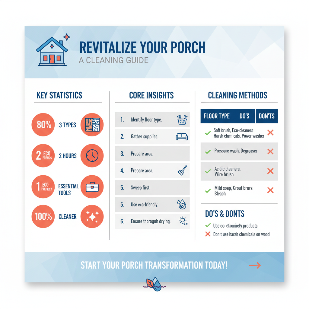how to clean a porch floor - Data Infographic and Statistics