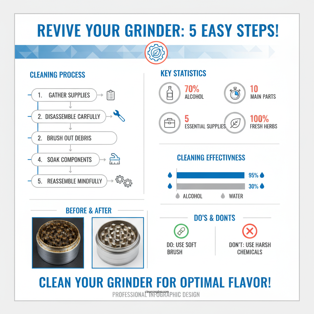 how to clean a pot grinder - Data Infographic and Statistics