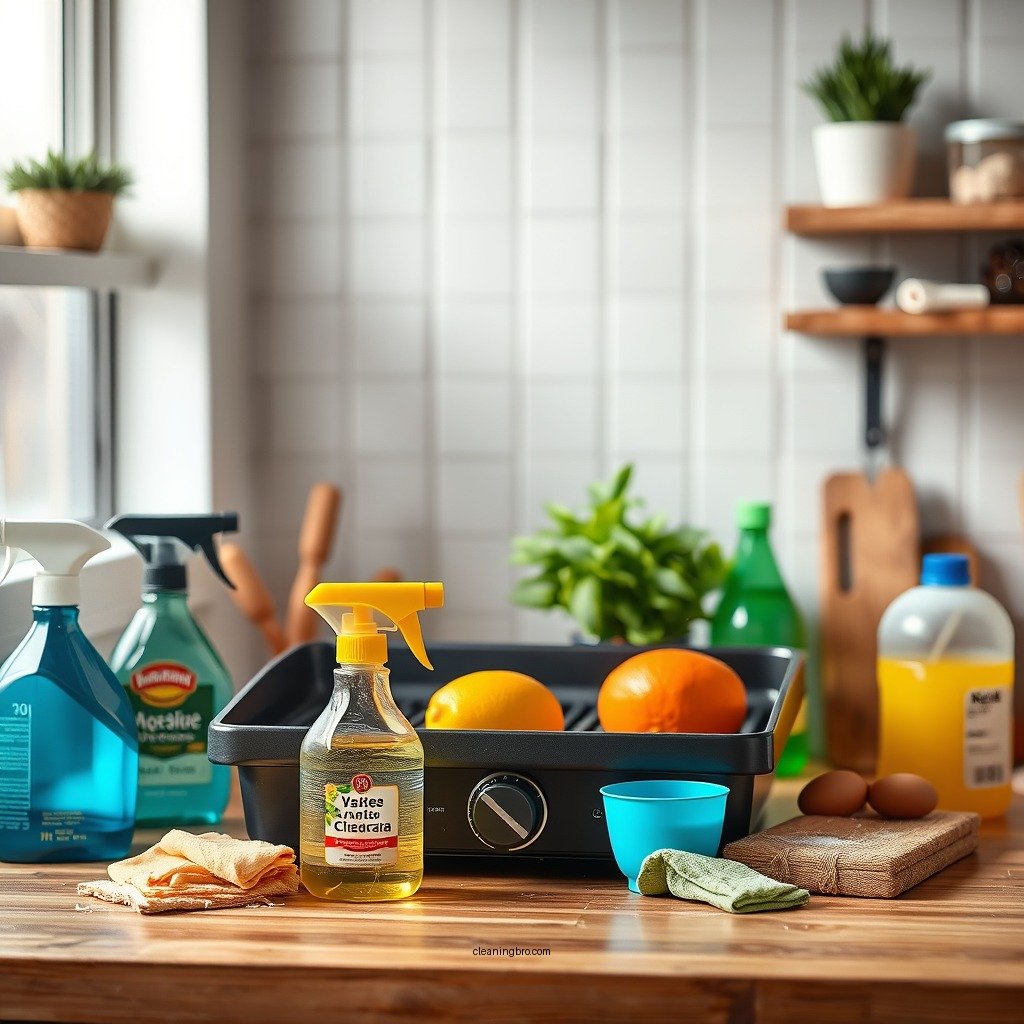 Gather Your Cleaning Supplies - how to clean a presto griddle