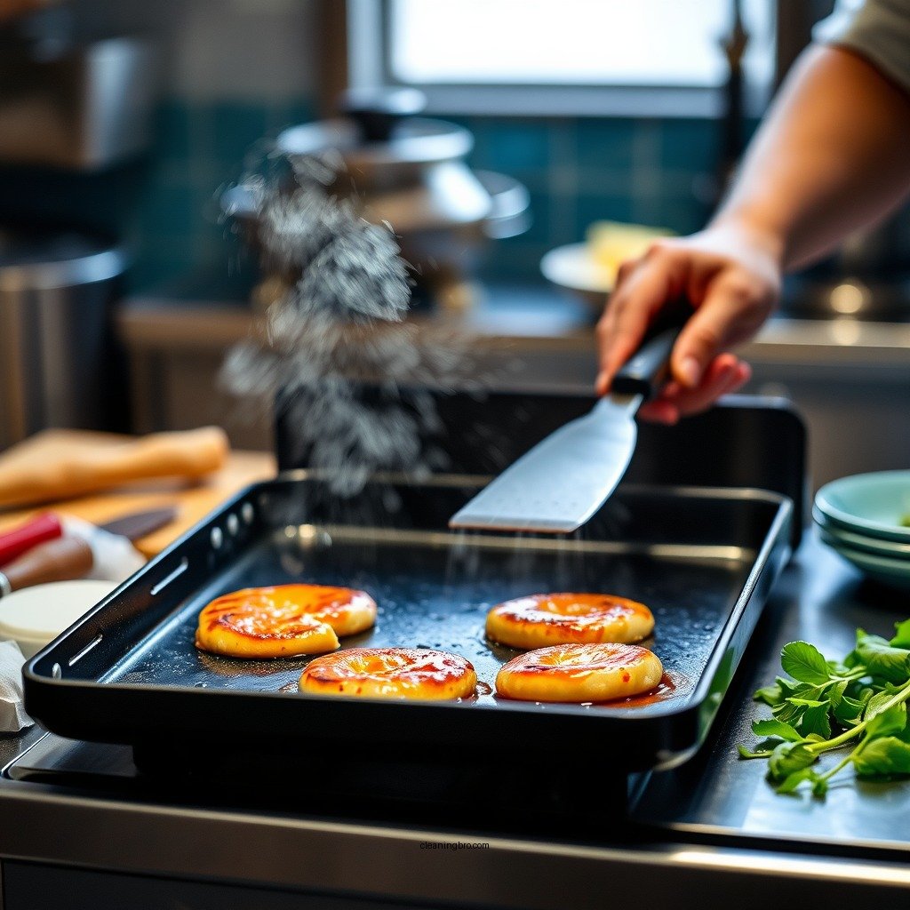Prepare Your Griddle for Cleaning - how to clean a presto griddle