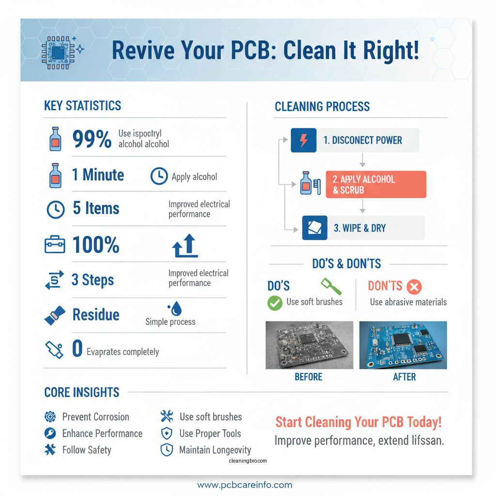how to clean a printed circuit board - Data Infographic and Statistics
