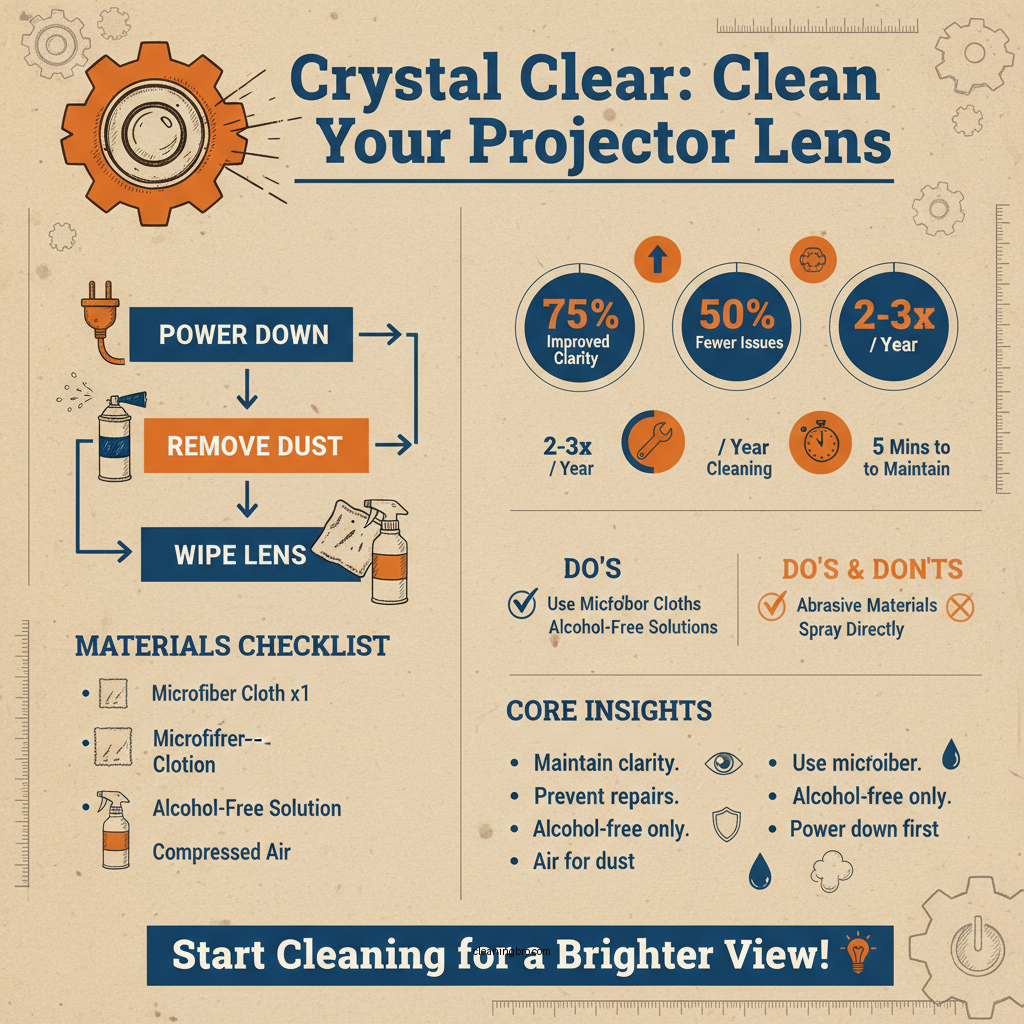 how to clean a projector lens - Data Infographic and Statistics