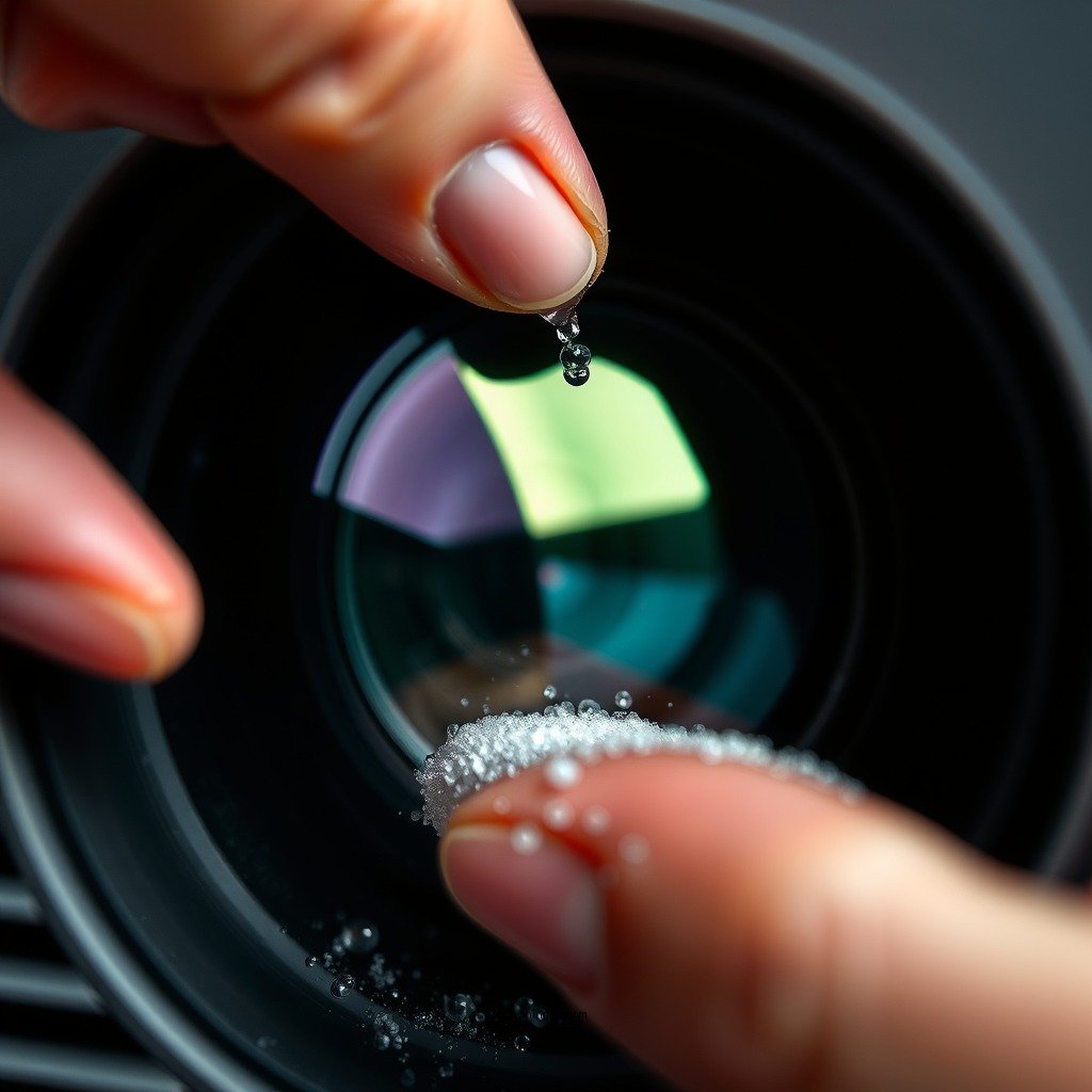 Step-by-Step Cleaning Process - how to clean a projector lens