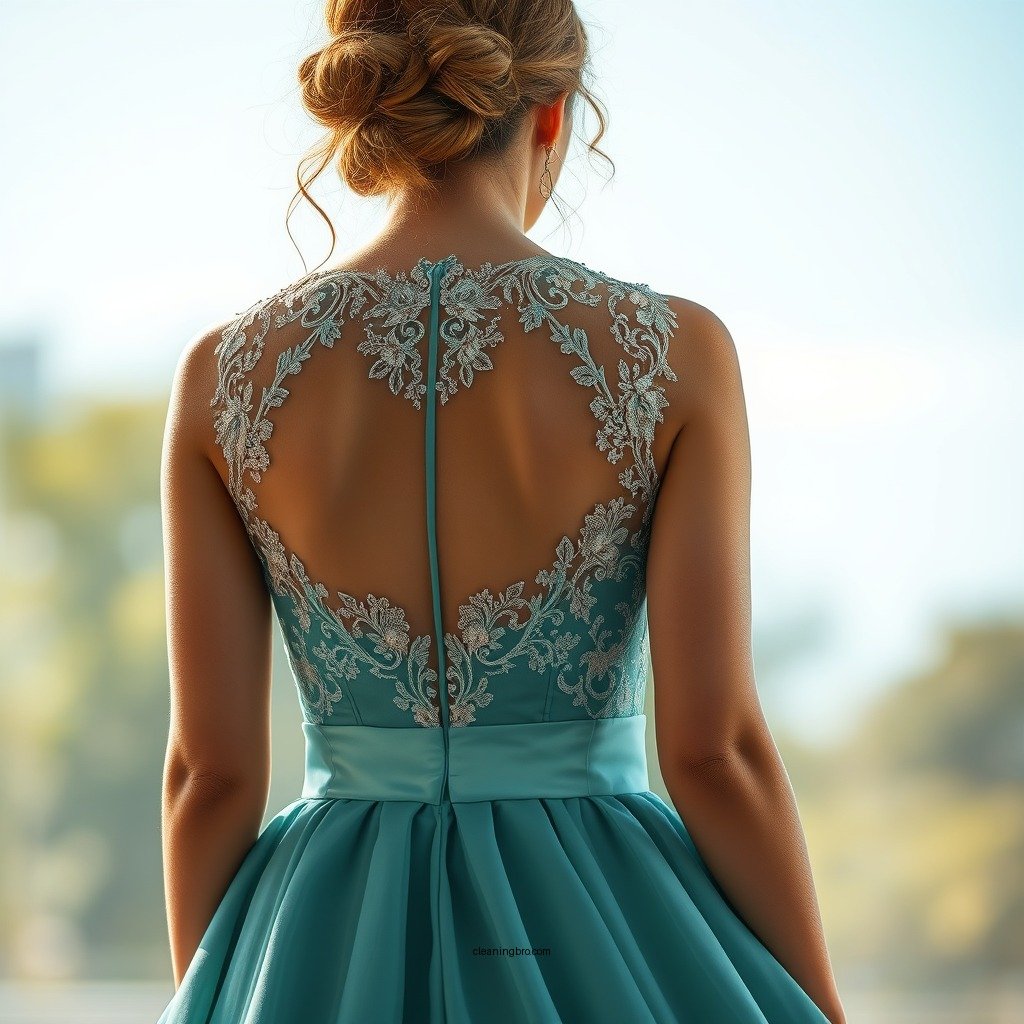 Assess the Fabric Type - how to clean a prom dress