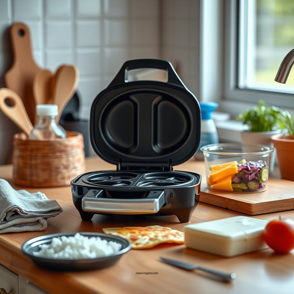 Gather Your Cleaning Supplies - how to clean a quesadilla maker