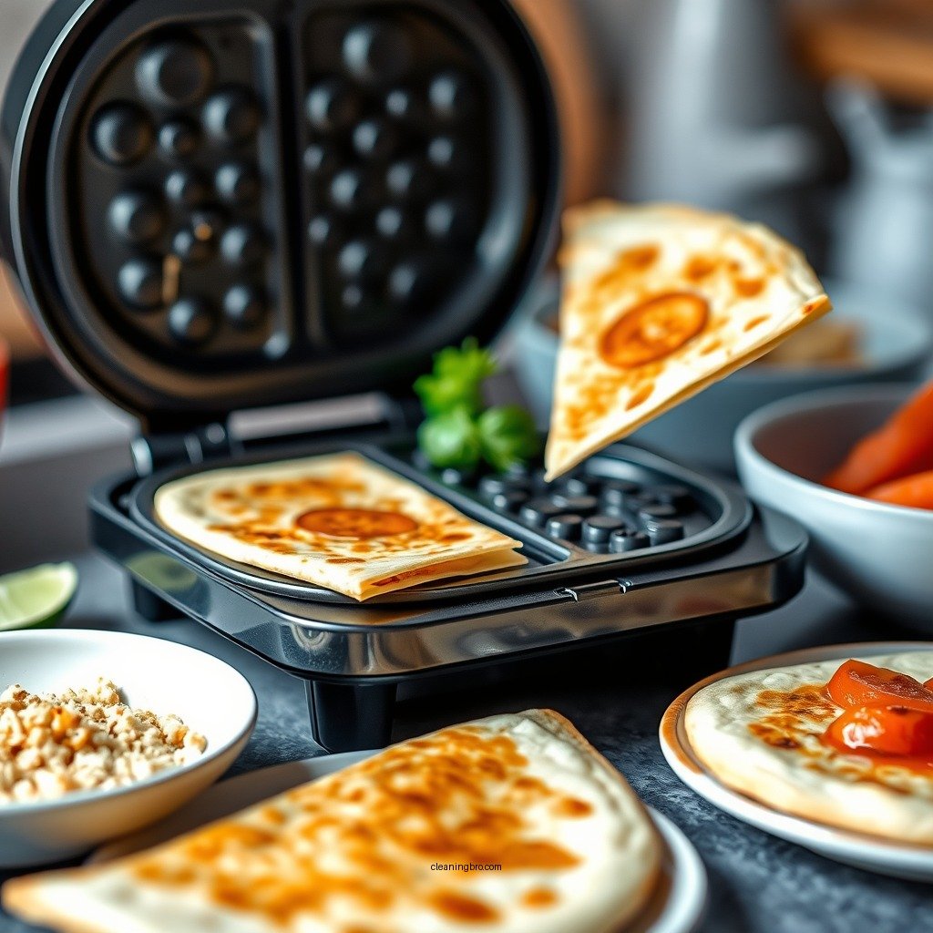 Remove Food Residue - how to clean a quesadilla maker
