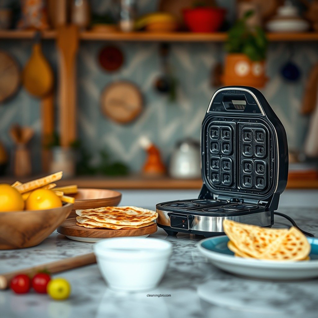 Unplug and Cool Down - how to clean a quesadilla maker