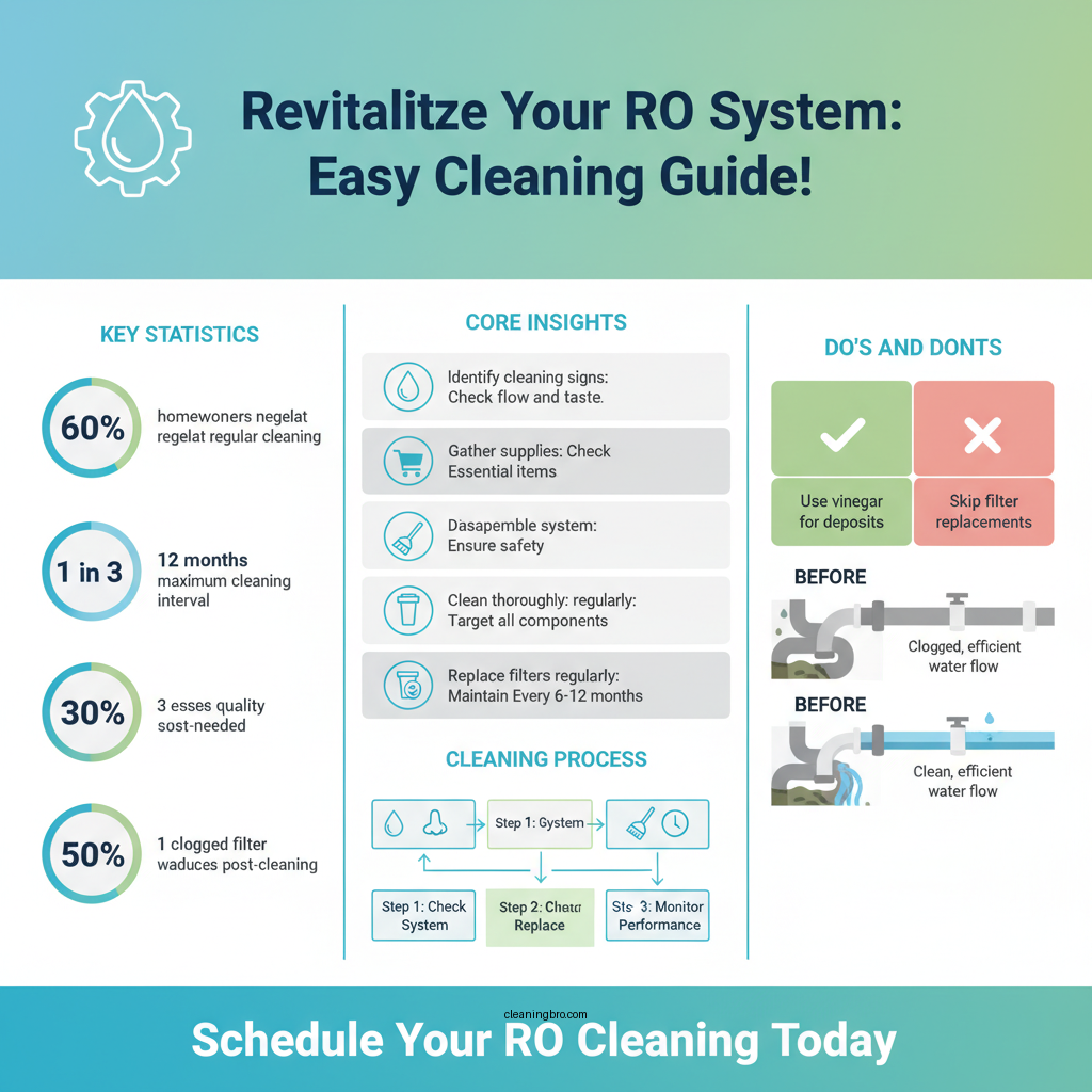 how to clean a reverse osmosis system - Data Infographic and Statistics