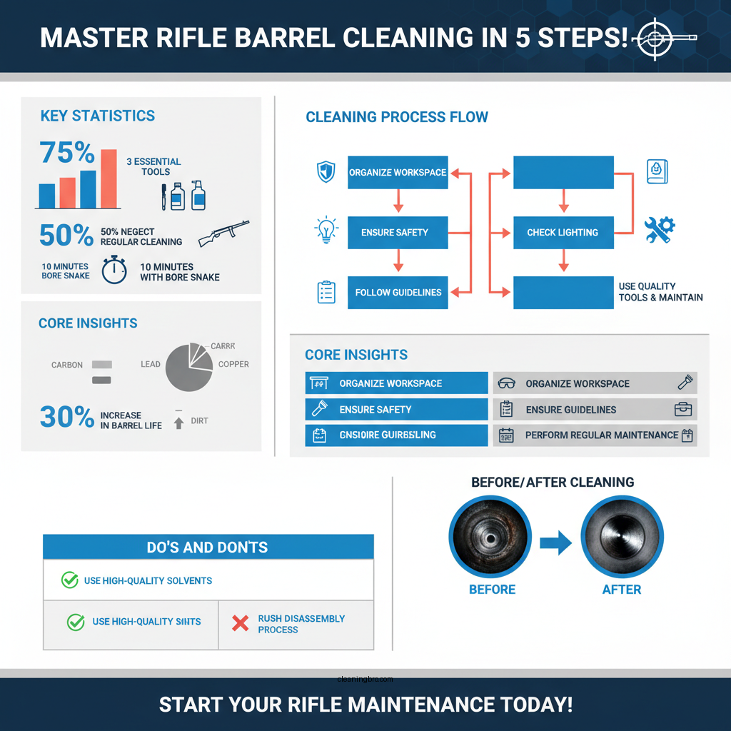 how to clean a rifle barrel - Data Infographic and Statistics