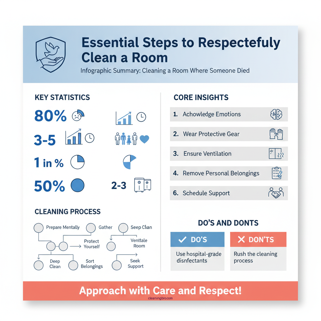 how to clean a room someone died in - Data Infographic and Statistics