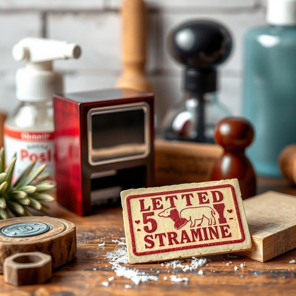 Essential Cleaning Supplies - how to clean a rubber stamp